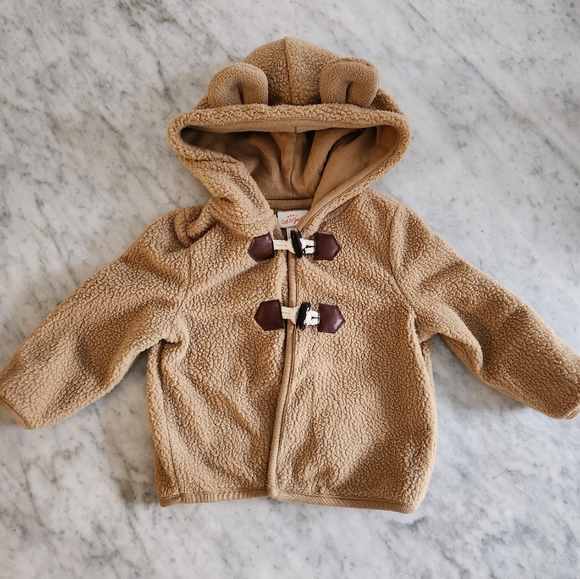 Baby Infant Cat & Jack Bear Toggle Style Coat Jacket Sz 6-9 Months - Picture 1 of 4